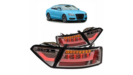 Lampy Audi A5 8T Tył LED Chrome