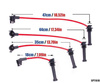 Przewody zapłonowe PowerTEC FORD ESCORT FIESTA MONDEO PUMA 90-98 Niebieskie