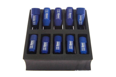 Forged wheel lug nuts D1Spec HEX Alu 1,5 blue