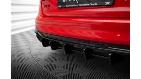 Dokładka Audi RS4 B9 Avant Zderzak Tył Gloss Black