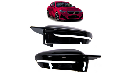 Mirror Cover Set BMW 2 G42 3 G20 G21 4 G22 G23 G26 5 G30 G31 6 G32 7 G11 G12 8 G14 G15 G16 Gloss Black