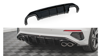 Diffuser Audi S3 8Y Rear Valance Gloss Black