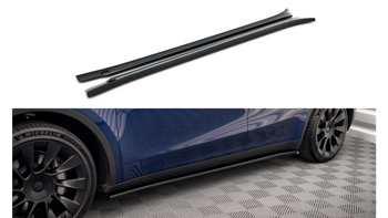 Dokładka Tesla Model Y Progi v.2 Gloss Black