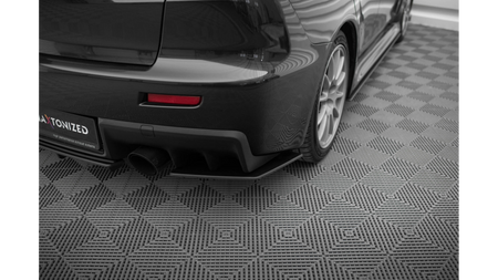 Splitter Mitsubishi Lancer EVO X Tył Boczne Street Pro Black