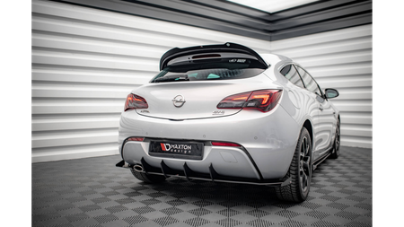 Dokładka Opel Astra GTC OPC-Line J Zderzak Tył Black + Gloss Flaps