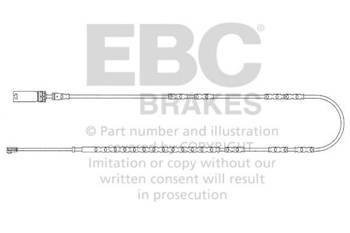 EFA137 - Czujnik zużycia klocków hamulcowych EBC Brakes BMW | 1 Series (E81)(118) | 1 Series (E81)(120) | 1 Series (E81)(123) |