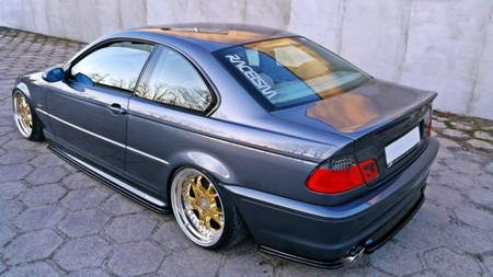 Splitter BMW 3 E46 M-Pack Tył Boczne Gloss Black