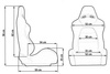 Racing seat DRAGO Velvet Black