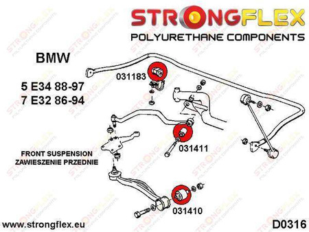 Full suspension bush kit, 036173B