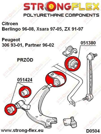 Front anti roll bar mount SPORT