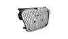 Grill Audi A1 8X Silver & Gloss Black