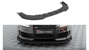 Splitter Audi RS6 C6 Front Pro + flaps Black