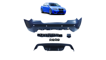 Bumper BMW 5 E60 Rear with Diffuser