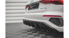 Diffuser Audi A3 8Y S-Line Rear Valance + Exhaust Ends Imitation Black