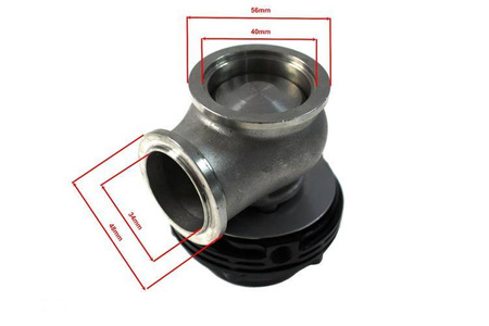 Wastegate zewnętrzny TurboWorks 38mm 1.0 Bar V-Band Czarny