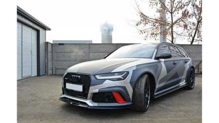 Splitter Audi RS6 C7 przód v.2 Gloss Black