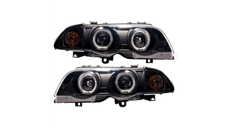 Lights BMW 3 E46 Front Black