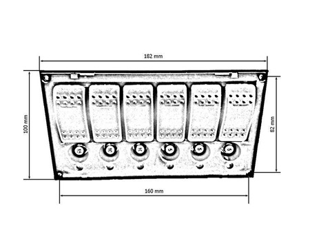 Switch 12/24V IP68 (ON)-OFFx1, ON-OFFx5, 3B 5A, 2B 10A, 1B 15A