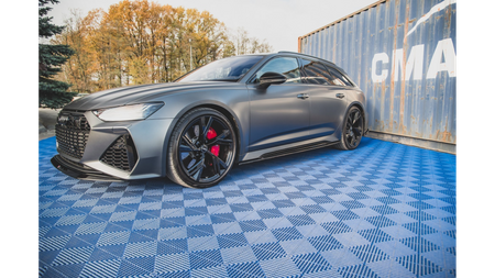 Dokładka Audi RS6 RS7 C8 Progi v.2 Gloss Black