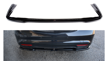 CENTRAL REAR SPLITTER MERCEDES-BENZ S-CLASS AMG-LINE W222 Gloss Black