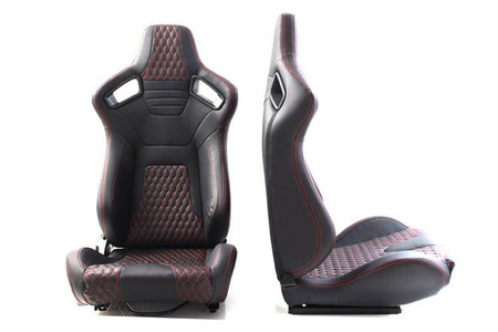 Fotel Racer skóra Black