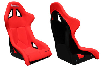 Fotel Sportowy Bimarco Cobra PRO Welur Red FIA
