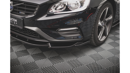 Splitter Volvo S60 II R-Design Front v.1 Gloss Black