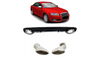 Diffuser Audi A6 C6 Rear with Pipes