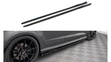 Diffuser Audi A3 8V Facelift S-Line Side Skirts Gloss Black