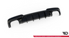 Diffuser BMW 5 F10 M-Pack Rear Valance v.2 Version with two double exhausts Gloss Black