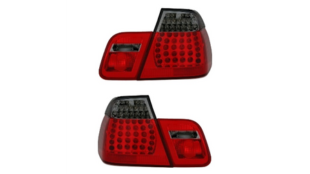 Lampy BMW 3 E46 Facelift Tył LED Red-Smoke