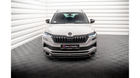 Splitter Skoda Karoq I Facelift Sportline przód Gloss Black