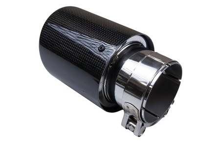 Końcówka tłumika 101mm wejście 70mm Carbon Gloss