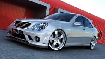 Splitter Mercedes-Benz C W203 (zderzaka Me-c-203-AMG204-f1) przód Gloss Black