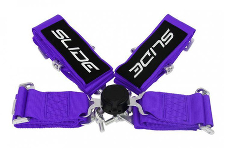 Racing seat belts Slide Quick 4p 3" Purple