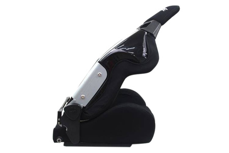 Fotel sportowy CUGA Welur Bride Czarno-Szary