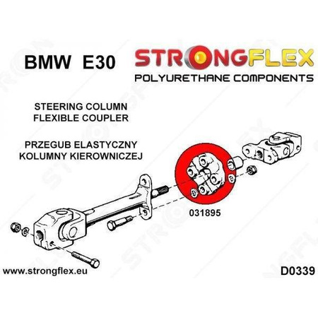 Steering column flexible coupler SPORT