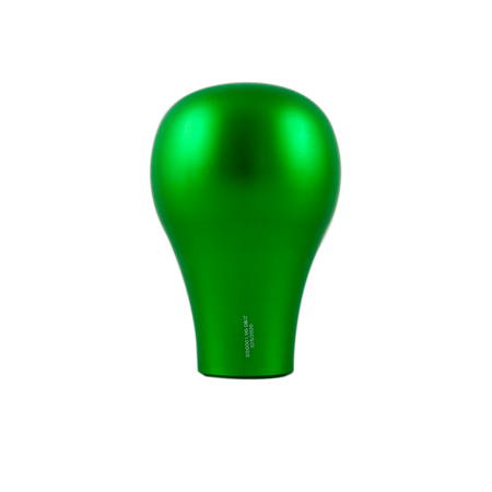 Short green aluminum knob