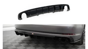Diffuser Audi A4 S-line B9 Rear Valance Version with single exhaust tips