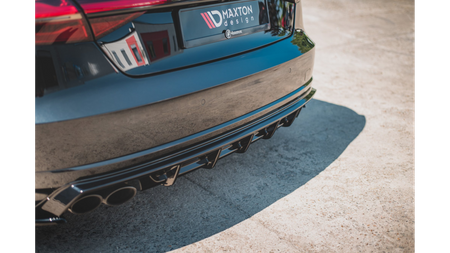 Dokładka Audi S8 D4 Facelift Zderzak Tył Gloss Black