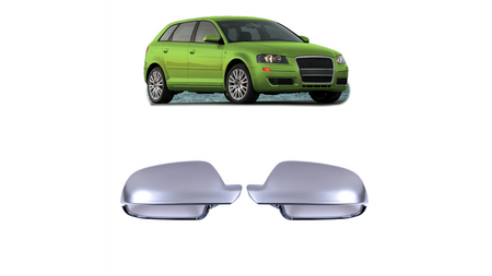 Mirror Cover Set Audi A3 A4 A5 Matt Silver