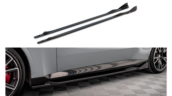 Dokładka BMW 2 G42 M-Pack Progi v.2 Gloss Black + Flaps