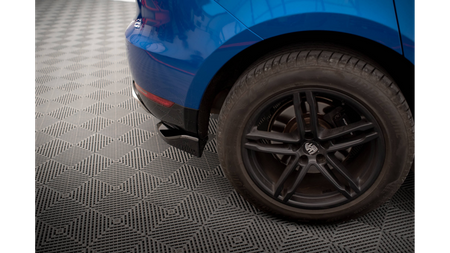 Splitter Porsche Macan I Tył Boczne Gloss Black