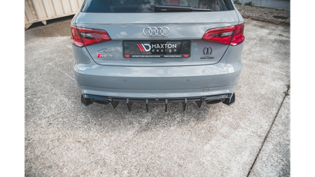 Splitter Audi RS3 8V Sportback Tył Boczne Racing Durability Black