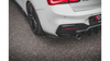 Splitter BMW 1 F20 M140i Tył Boczne Racing Durability v.3 Black-Red + Gloss Flaps