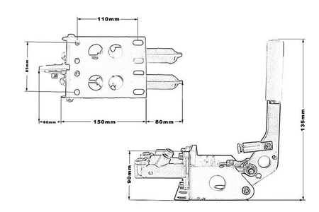 Hydraulic handbrake Type-4 TurboWorks 2 pumps