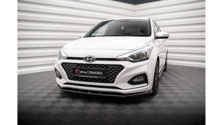 Splitter Hyundai I20 II Facelift Front v.1 Gloss Black