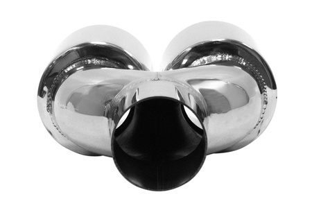 Exhaust Tip 89mmx2 enter 63mm Polished