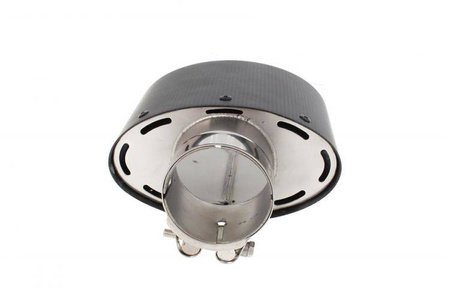 Końcówka tłumika 82x152mm wejście 60mm Carbon Matt