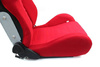 Fotel sportowy CUGA Welur Bride Czerwony